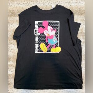 NWT *Discontinued* Disney Parks Neon Mickey Mouse T-Shirt, Size 2XL
